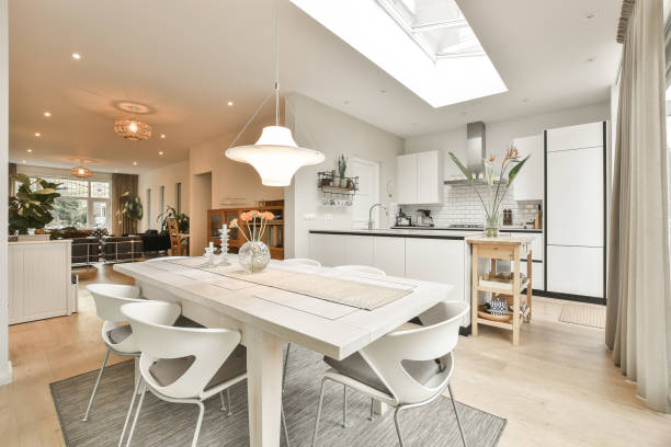 istock Beautiful living room with a modern interior 1465830427