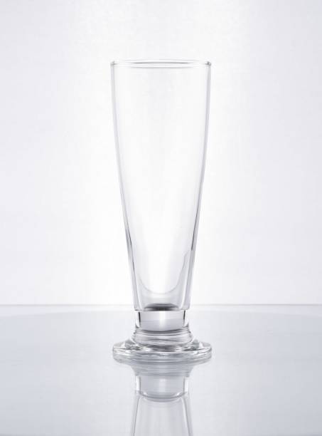 istock Shaped glass goblet for beer on a white background 1465831164