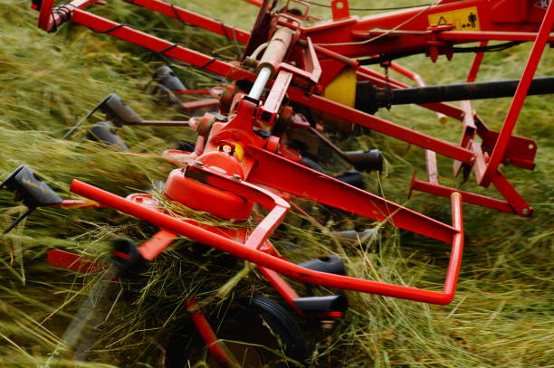 istock A rotary hay tedder in action 1465832216