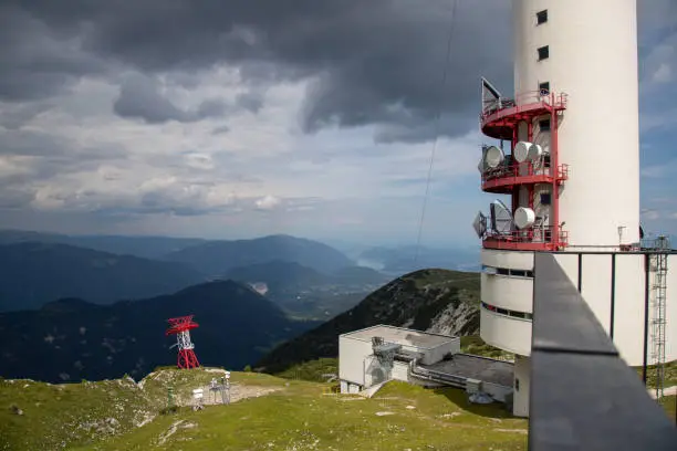 Photo of Sendeturm Dobratsch is a radio tower on the Dobratsch mountain in Carinthia, Austria