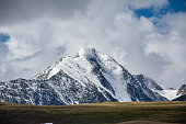 Snow capped Altai Mountains of mongolia