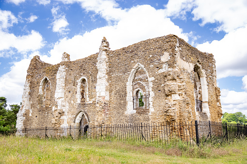 Saint Anthony Church ruin near Etzikom, Alberta, Canada