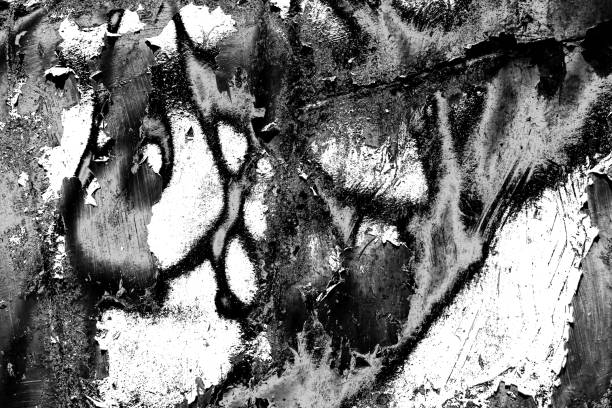 istock Grunge black and white abstract distress background or texture, horizontal shape 1465866896