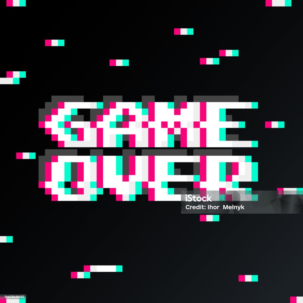 Getting Over Backroend Game Over Background Stock Illustration - Download Image Now - Above ...