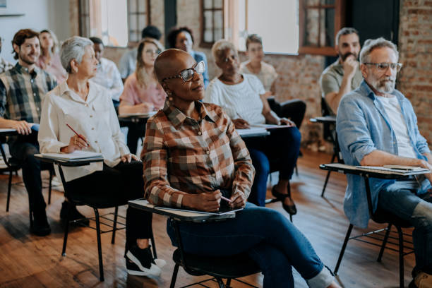 istock Adult students in the classroom 1465886158