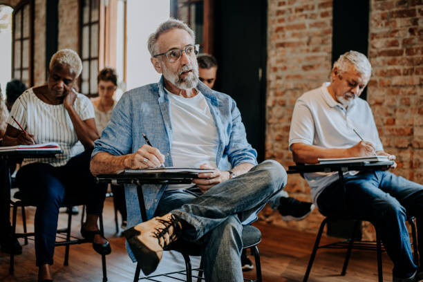 istock Adult students in the classroom 1465886405