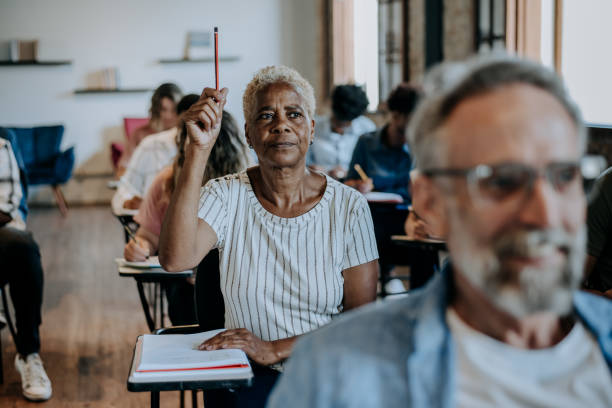 istock Adult students in the classroom 1465886596