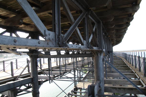 istock lron bridge over sea water 1465887395