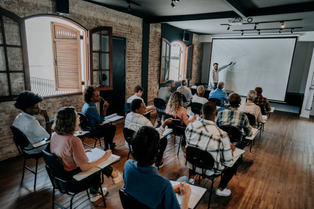 istock Adult students in the classroom 1465888554