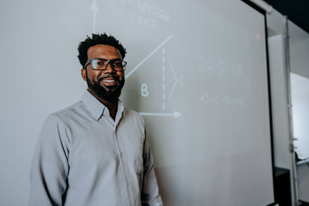 istock Portrait of a teacher teaching math 1465888754