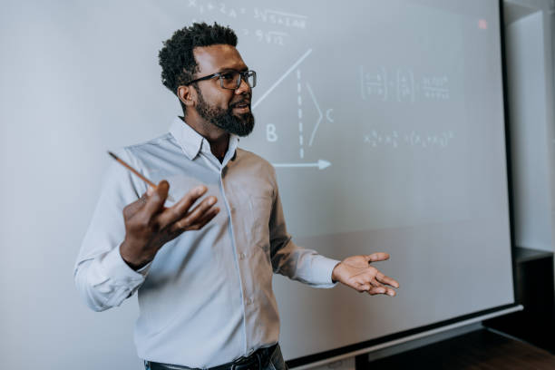 istock Portrait of a teacher teaching math 1465888836