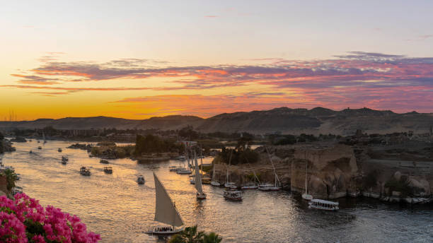 istock Feluccas On The Nile, Aswan, Egypt 1465888848