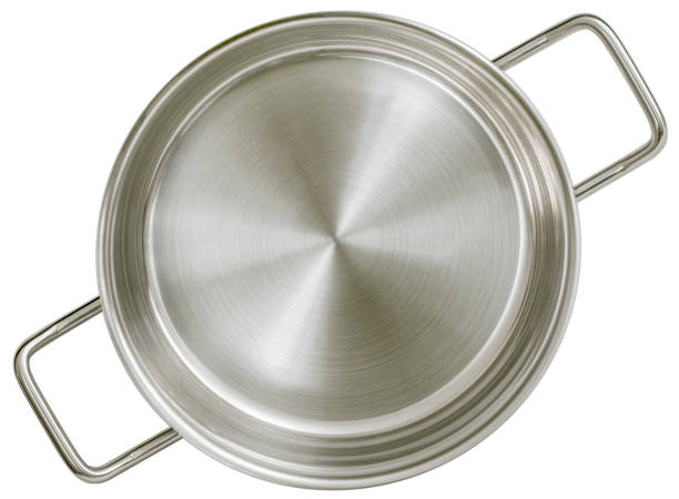 istock Stainless Steel Pot Isolated on White Background 1465899349