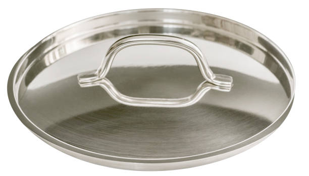 istock Stainless Steel Pot Lid Isolated on White Background 1465900600