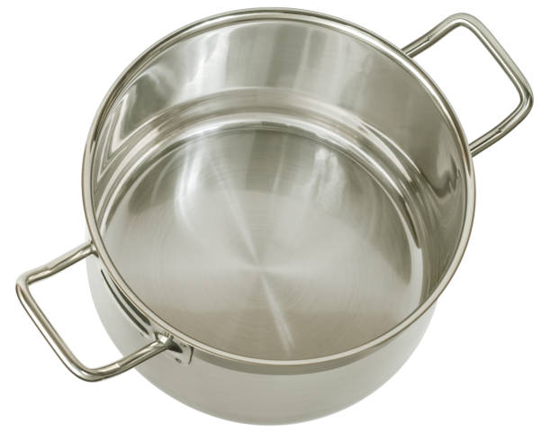 istock Stainless Steel Pot Isolated on White Background 1465907005