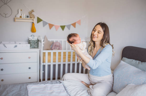 istock Mother with newborn baby 1465951286