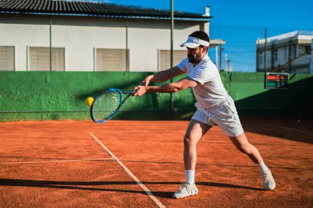 tennis athlete playing