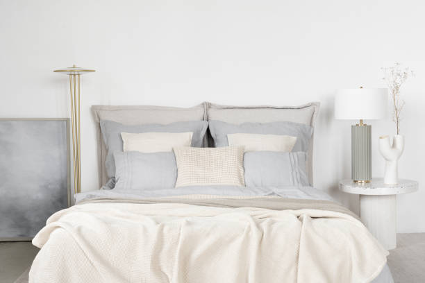 istock Elegant and bright bedroom 1465971053