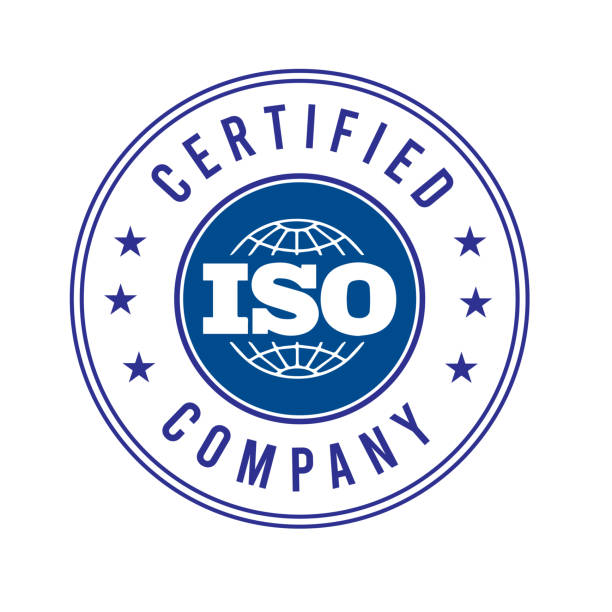 iso 9001 2015 인증, iso 9001:2015 로고, iso 9000 인증 - certificated stock illustrations