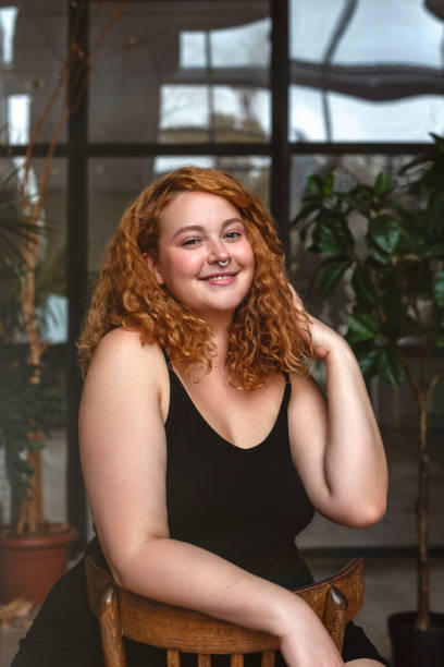 istock Happy beautiful woman in studio 1465986856