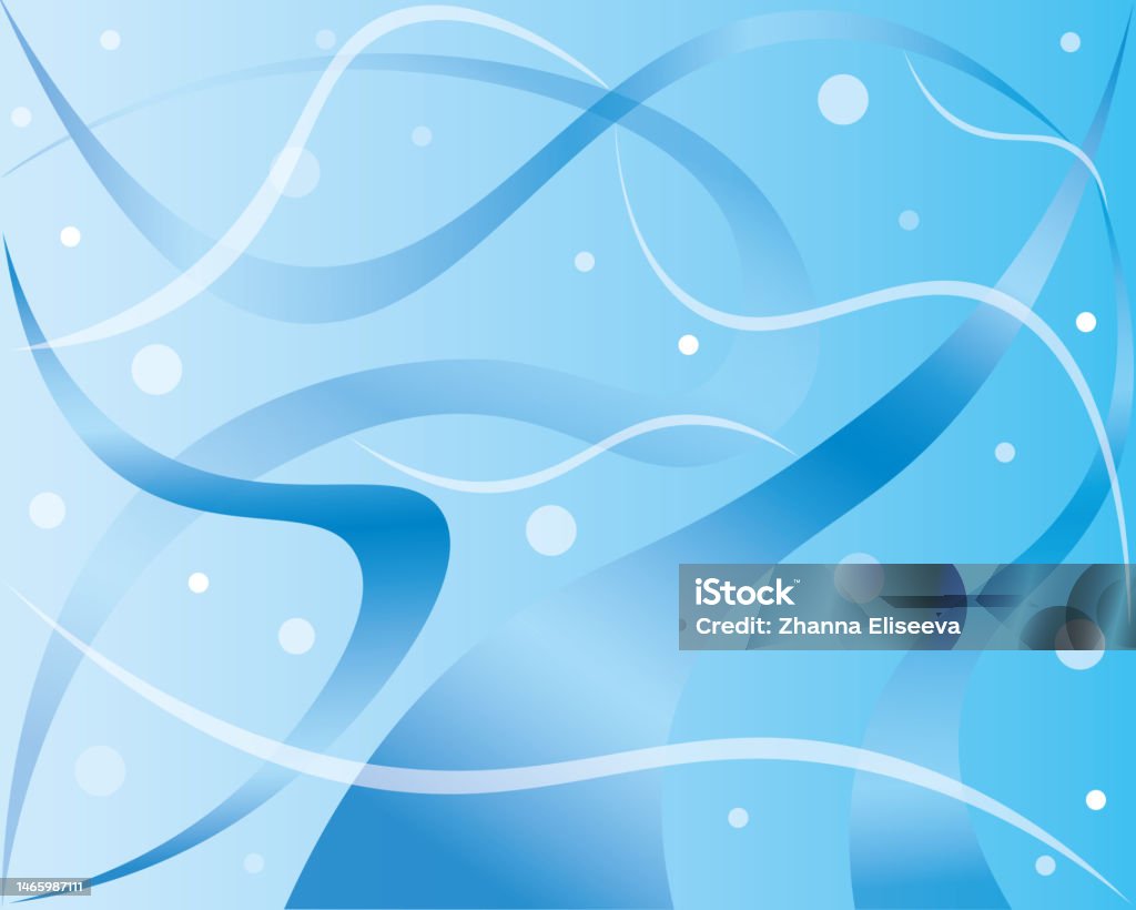 Abstract Blue Background With Ribbons Stock Illustration - Download ...