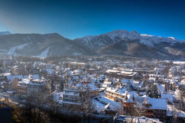 istock Winter panorama of Zakopane 1466045496