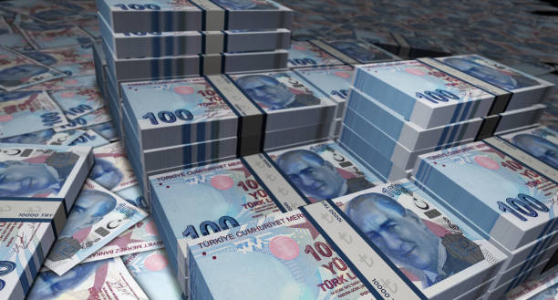 istock Turkish Lira 100 TRY banknote money 3d illustration 1466048813