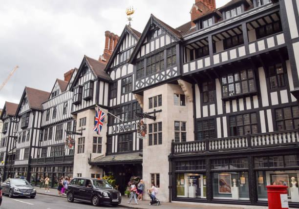 View of ornate architecture n the centre of Chester, UK.