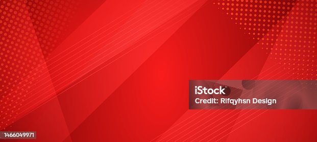 istock Abstract red technology geometric background. Modern futuristic background 1466049971