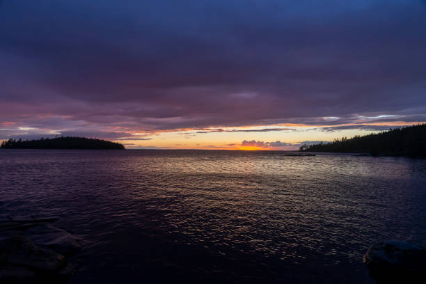 istock Leaden  sky over Ladoga 1466051123