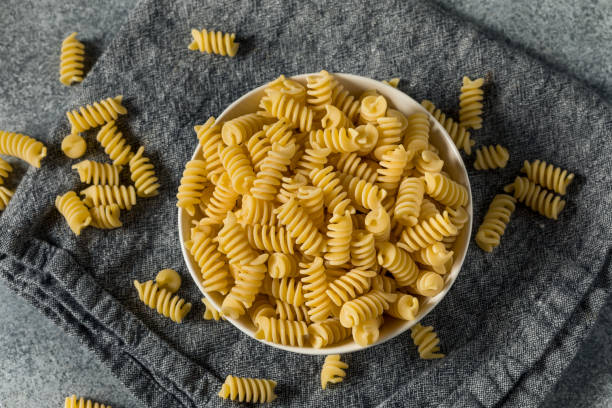istock Raw Dry Organic Fusilli Pasta 1466051298