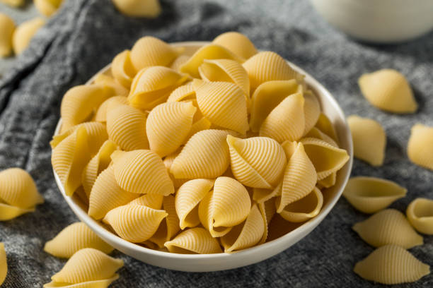 istock Homemade Dry Raw Conchiglie Pasta 1466053250