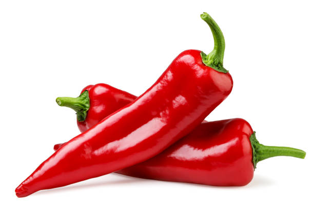 istock Chili pepper close-up on a white background. Isolated 1466053731