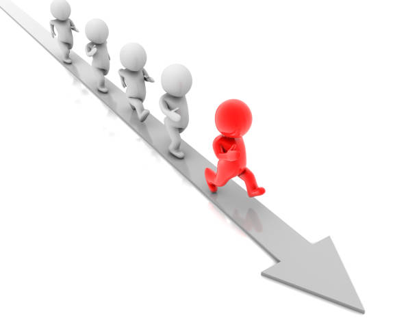 istock Leader of business group. Teamwork concept. Stand out from the crowd 1466059128