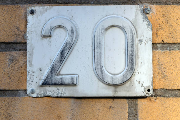 Close Up House Number 20 At Amsterdam The Netherlands 7-2-2023