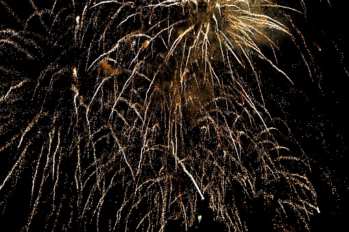 2021 New Year fireworks celebration over New York City