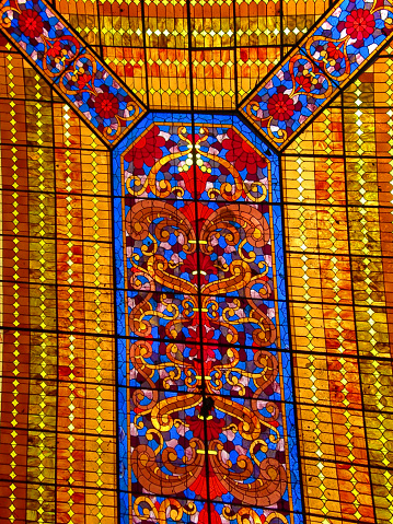 Beautiful Stained Glass Ceiling -Monterry, Mexico