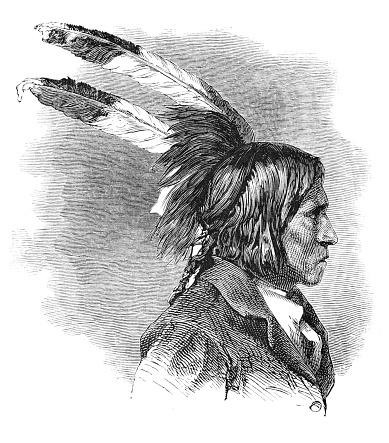 Native american Dakota Sioux warrior portrait 1869
The Dakota are a Native American tribe and First Nations band government in North America. They compose two of the three main subcultures of the Sioux people, and are typically divided into the Eastern Dakota and the Western Dakota or Yankton.
Original edition from my own archives
Source : Correo de Ultramar 1869