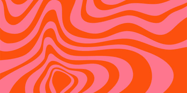 ilustrații de stoc cu psihedelic trippy y2k fundal retro vârtej. ilustrație vectorială simplă. groovy val de imprimare. fundal vintage. spirală psihedelică groovy. - atitudine cool