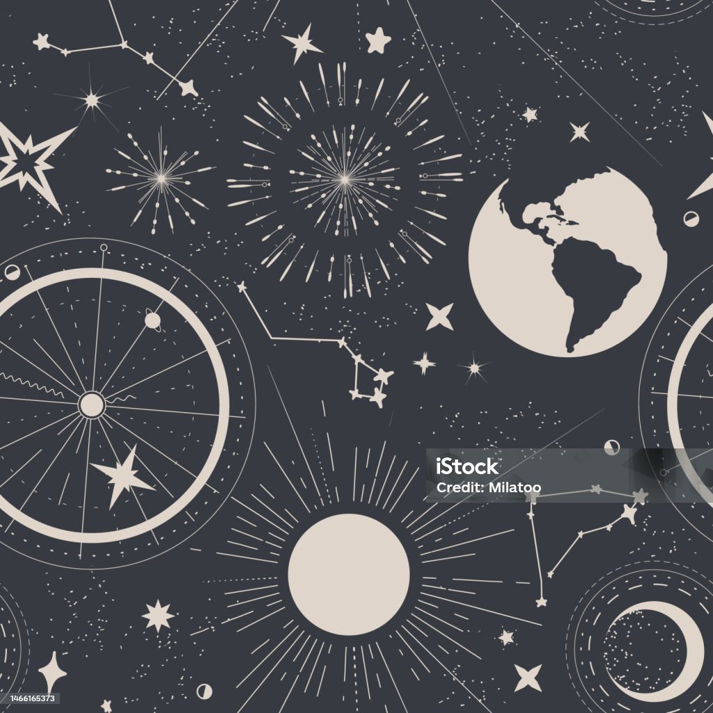Geometric Solar Pattern Planet Universe Space Background Globe Surface Solar System Geometric ...