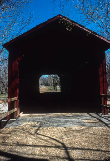 istock Sandy Creek Covered Bridge - Close-up - 2001 1466169305