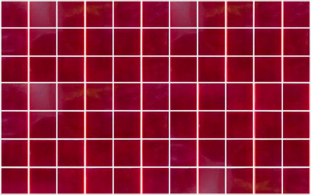 istock Red ceramic tile background. Old vintage ceramic tiles in red to decorate the kitchen or bathroom 1466169371