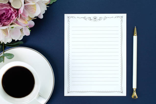 istock Coffee and letter paper Mock-up 1466192262