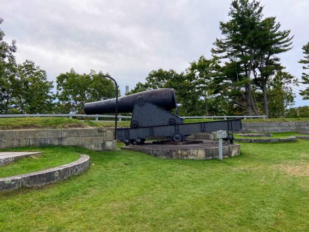 istock Cannon at Fort Knox Historic Site 1466202793