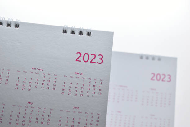 istock white calendar 2023 on white background 1466243754