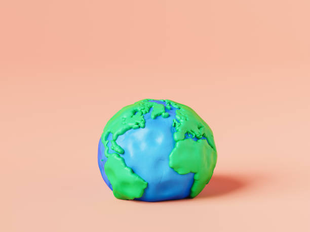 istock 3D Earth planet on pink background 1466252396