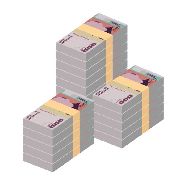 istock Cabo Verde Escudo Vector Illustration. West African money set bundle banknotes. Paper money 5000 CVE. Flat style. Isolated on white background. Simple minimal design. 1466258185