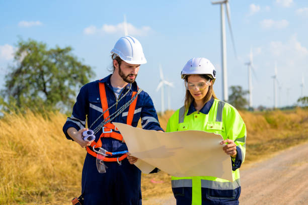 istock Renewable energy engineer working on wind turbine 1466267544