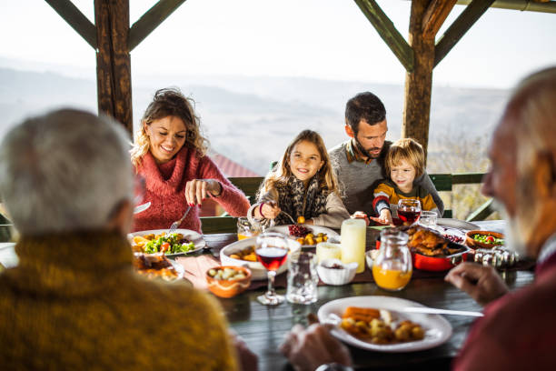 istock Family's lunch on a terrace! 1466276574