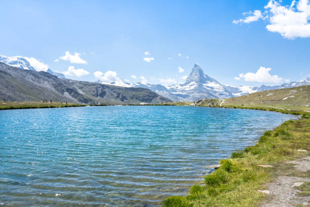 istock Matterhorn with Stellisee, Zermatt,  Switzerland 1466280751